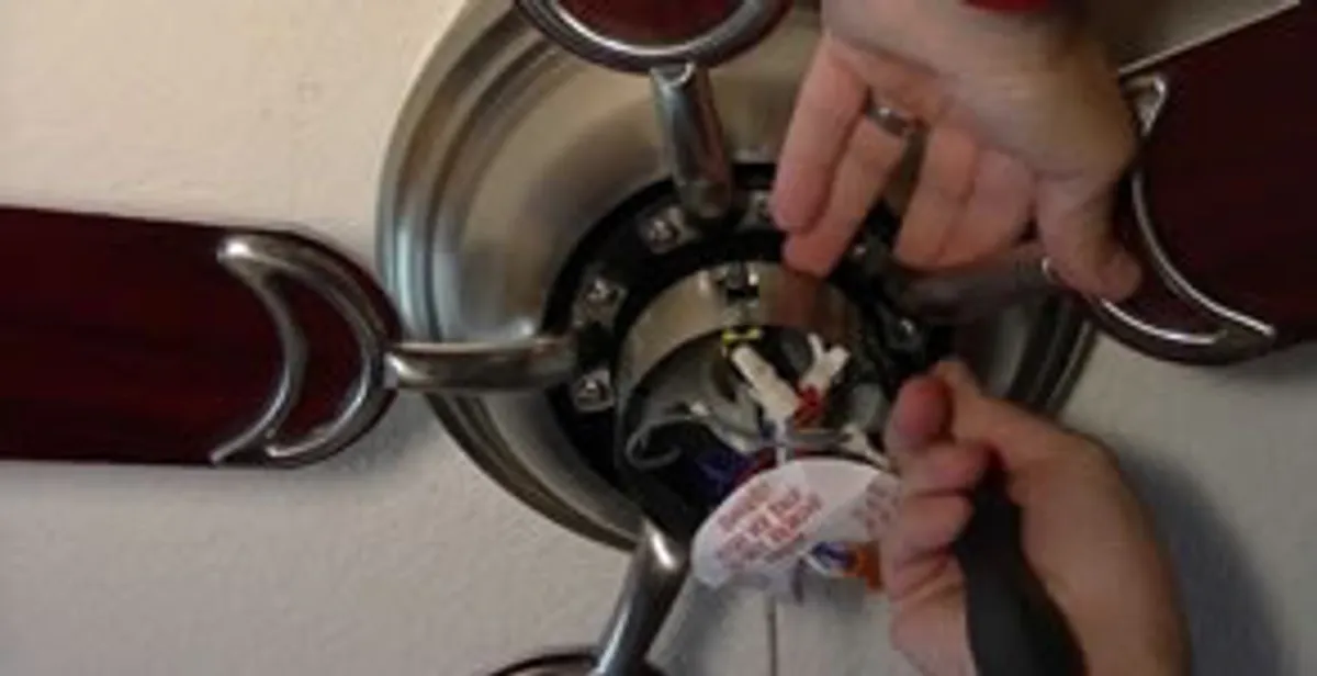 Ceiling fan installation with electrical wiring and mounting by professional electrician in Columbia, SC
