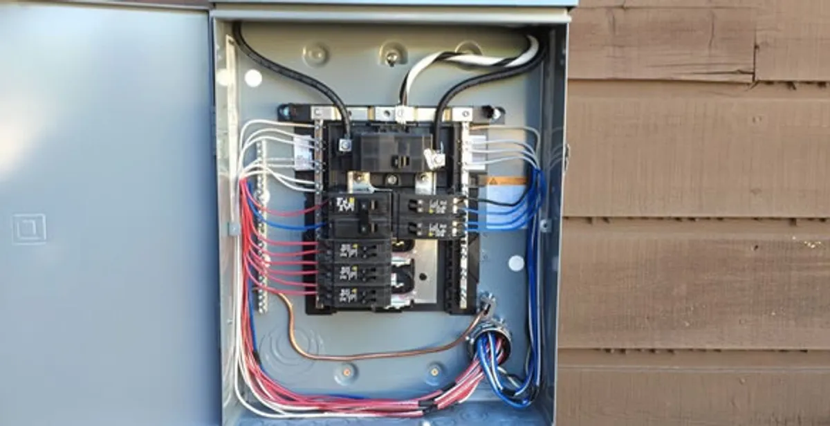 electrical panel upgrade service featuring newly installed electrical panel wired by licensed electricians in Columbia, SC