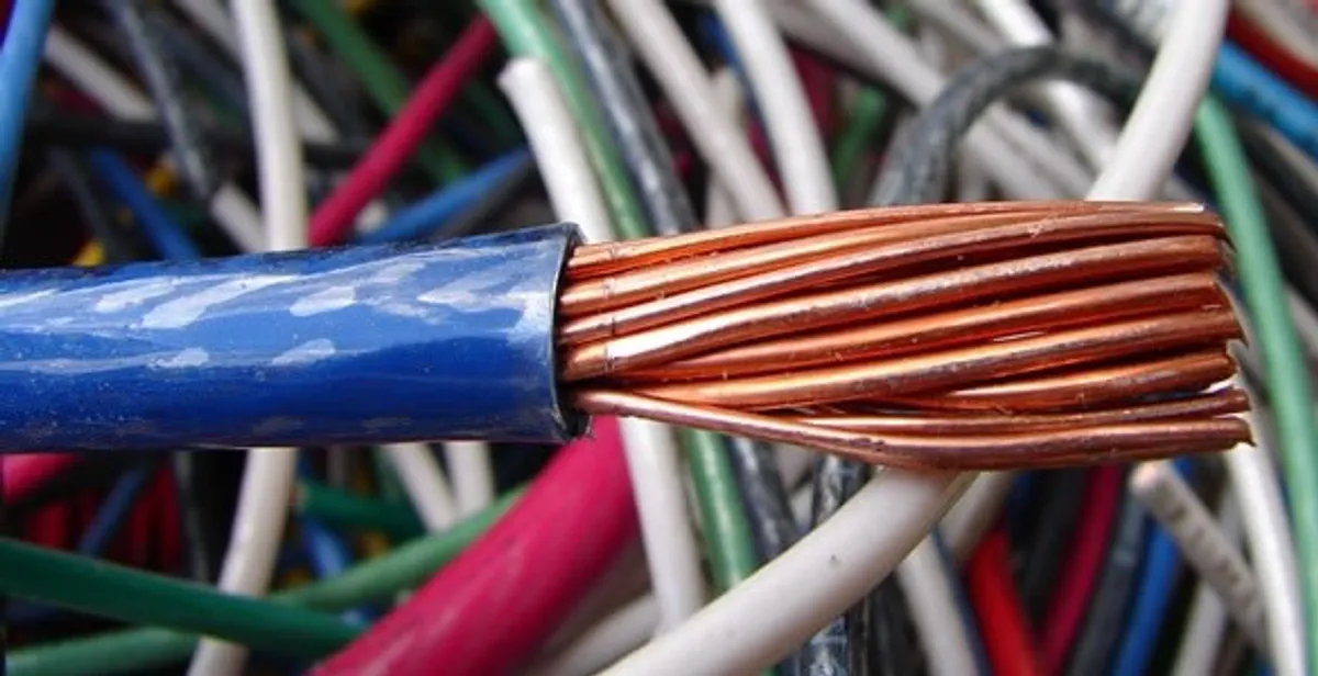 electrical wiring services showing exposed copper conductors and cable preparation in Columbia, SC