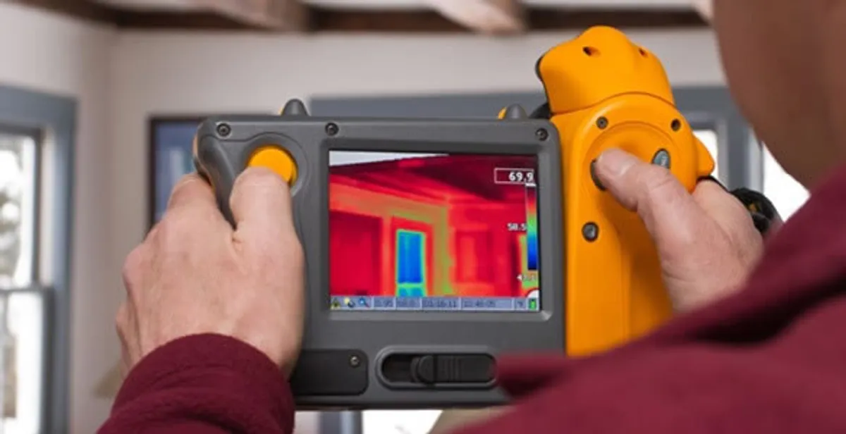 home energy audit service capturing thermal readings to analyze insulation and electrical efficiency in Columbia, SC