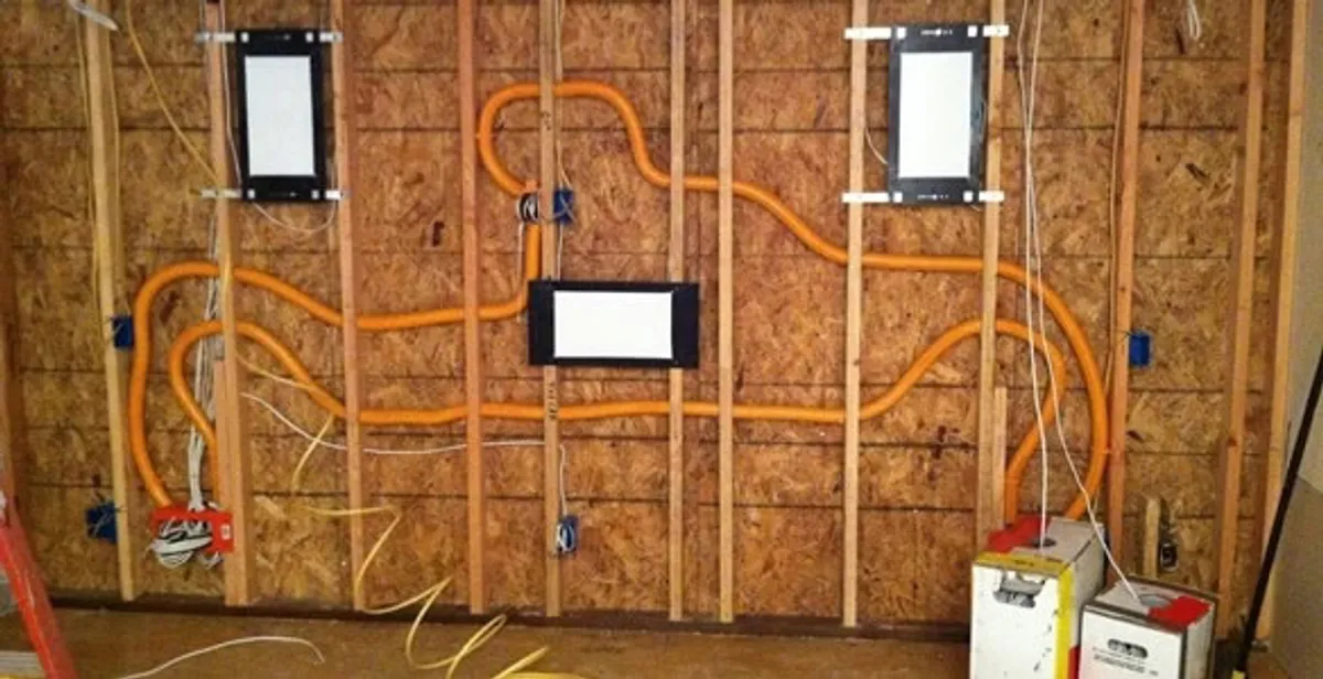 new construction wiring project displaying complete electrical system layout installed by professionals in Columbia, SC