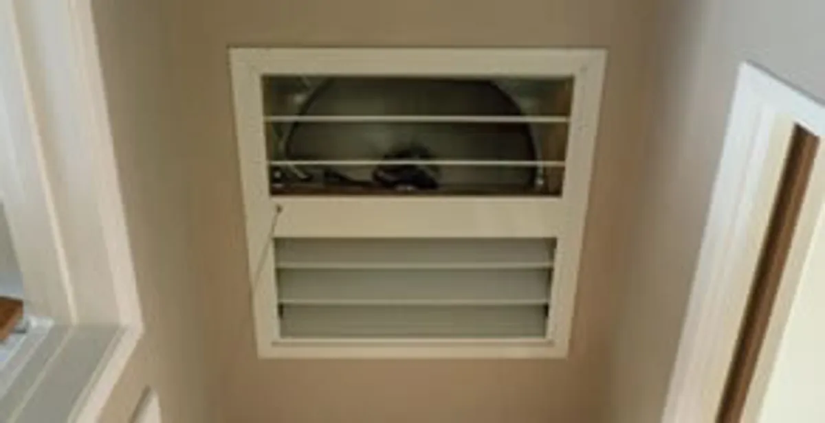 whole house fan installation services with ceiling-mounted ventilation system in Columbia, SC