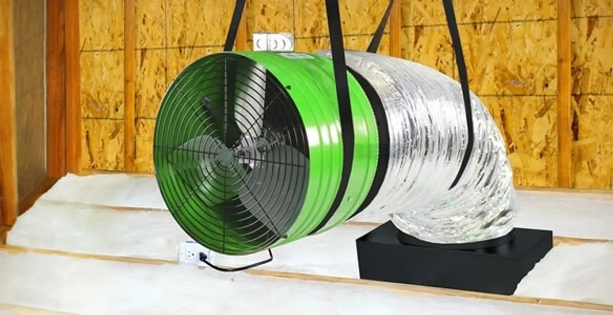 whole house fan installation services with professionally mounted ventilation fan system in Columbia, SC